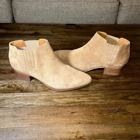 Franco Sarto A-Seville Tan Suede Boots Women’s Shoes 9.5M - Picture 1 of 14